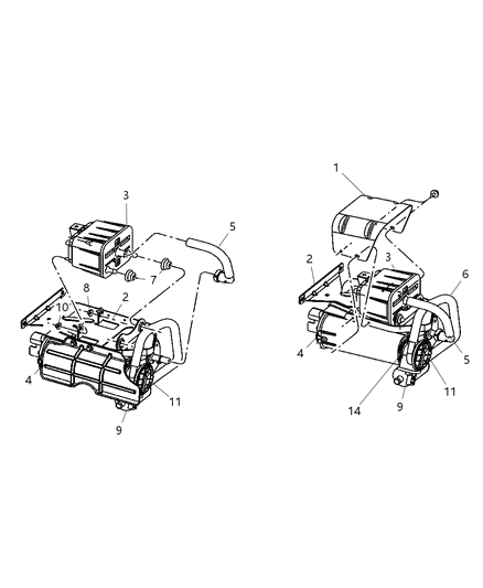 2007 Dodge Ram 1500 Tube-Control Valve To CANISTER Diagram for 55366841AA