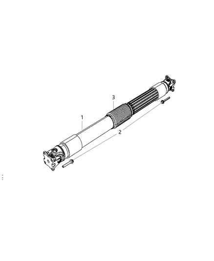 2008 Jeep Liberty Shaft - Drive Rear Diagram