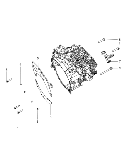 2013 Dodge Dart Mounting Bolts Diagram 1