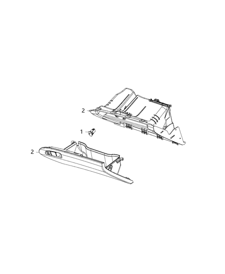 2018 Chrysler 300 Lamp, Glove Box Diagram