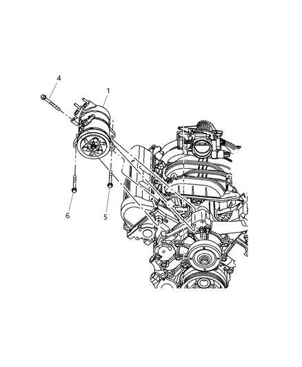 2006 Jeep Liberty COMPRES0R-Air Conditioning Diagram for 55111400AB