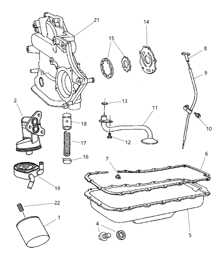 2001 Chrysler Town & Country Engine Oiling Diagram 3