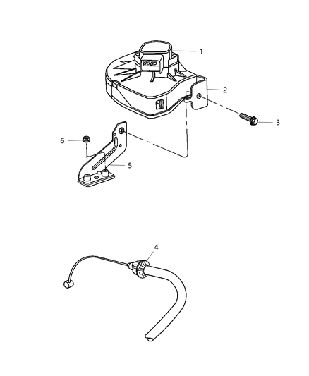 2005 Chrysler PT Cruiser Bellcrank - Throttle Body Diagram