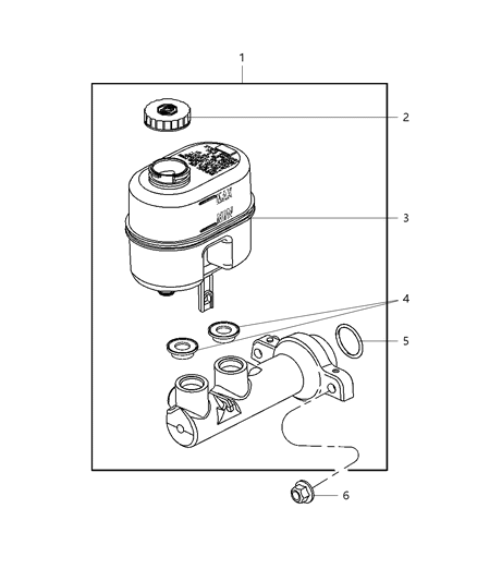 2008 Dodge Durango Brake Master Cylinder Diagram