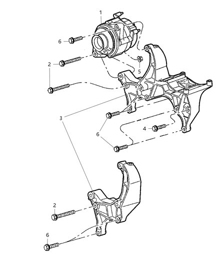 2000 Dodge Ram Van ALTERNATR Diagram for 56027913AB