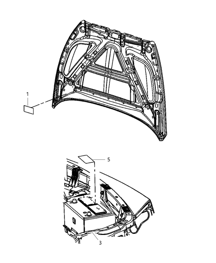 2007 Dodge Dakota Label-Emission Diagram for 68000785AA