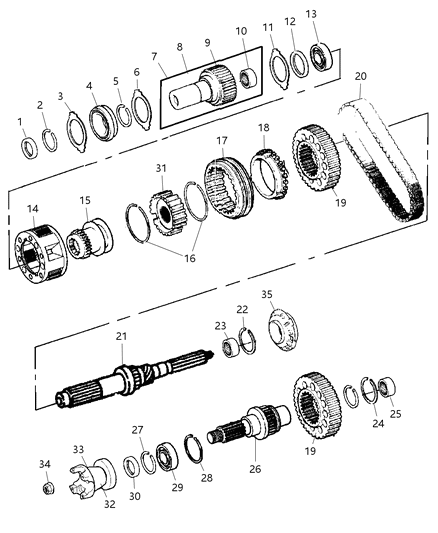 2009 Dodge Ram 3500 Gear Train Diagram 1