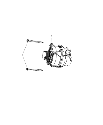 2011 Jeep Patriot Generator/Alternator & Related Parts Diagram 2