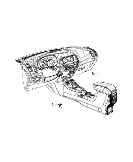 2019 Jeep Compass Lighting, Interior Diagram 2