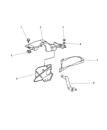 2002 Dodge Sprinter 3500 Cover-Turbo Charger Compressor Diagram for 5104138AA