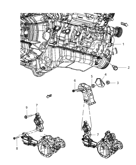 2012 Ram 1500 Engine Mounting Right Side Diagram 1