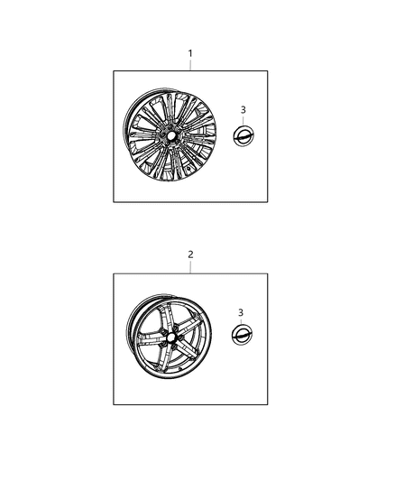 2016 Chrysler 200 Wheel Kit Diagram