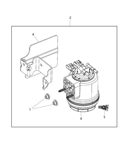 2020 Ram 1500 Fuel Diagram for 68432442AB