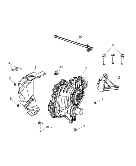 2013 Dodge Journey Shield-Heat Diagram for 4809992AF