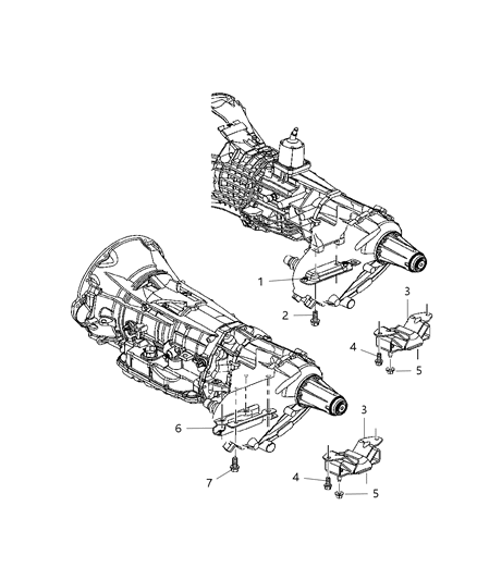 2004 Dodge Ram 2500 Engine Mounting Rear Diagram 3