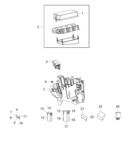 2018 Dodge Durango Wiring-Intelligent Power Diagram for 68320920AE