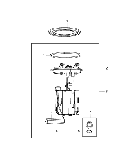 2012 Ram C/V Fuel Pump Module Diagram