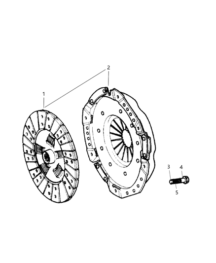 2004 Jeep Liberty Clutch Diagram for 5072990AD