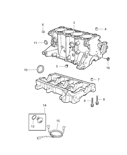 2002 Dodge Caravan Cylinder Block Diagram 1