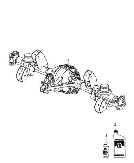 2010 Jeep Commander Axle-Service Rear Diagram for 5191214AA