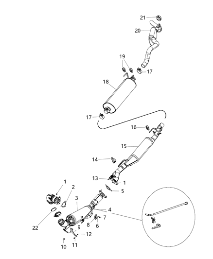 2014 Ram 1500 Exhaust System Diagram 4