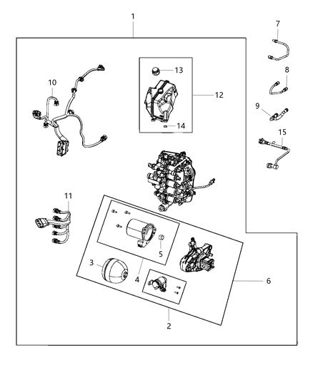 2015 Dodge Dart Reservoir-Manual Transmission Shift F Diagram for 68242276AA