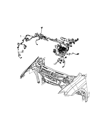 WIRING-DASH Diagram for 68399282AD