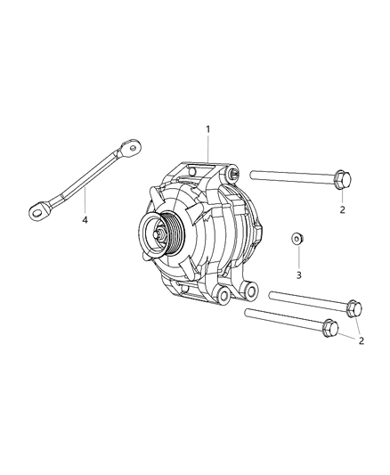 2015 Dodge Challenger Generator/Alternator & Related Parts Diagram 3