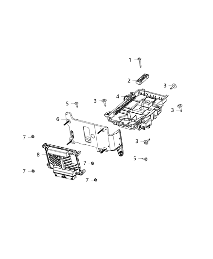 2019 Jeep Cherokee Module, Engine Control Diagram 2