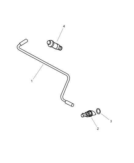 2001 Dodge Durango Valve-CRANKCASE Vent Diagram for 5175352AA