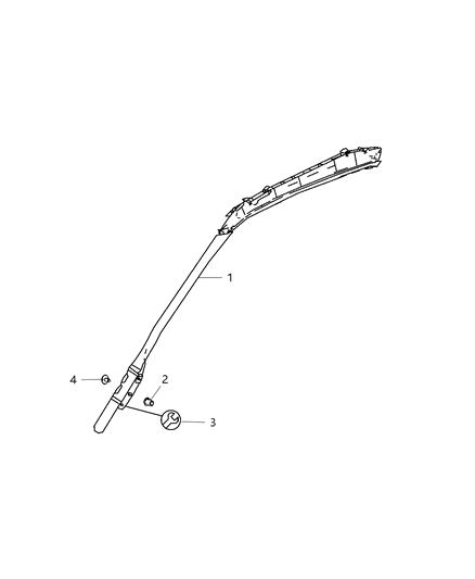 2008 Dodge Sprinter 3500 Window & Head Side Airbag Diagram