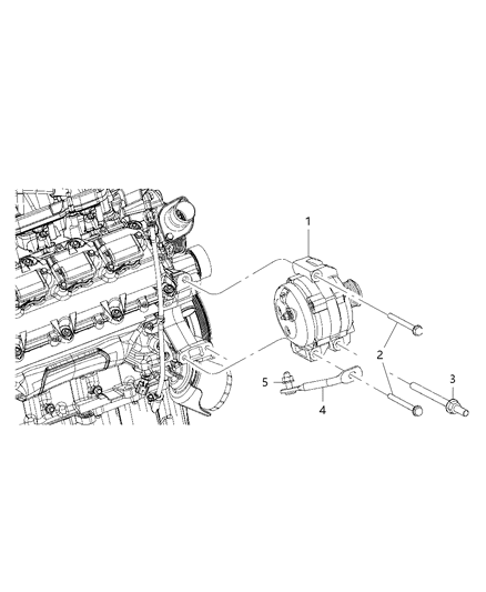 2012 Dodge Durango Generator/Alternator & Related Parts Diagram 2