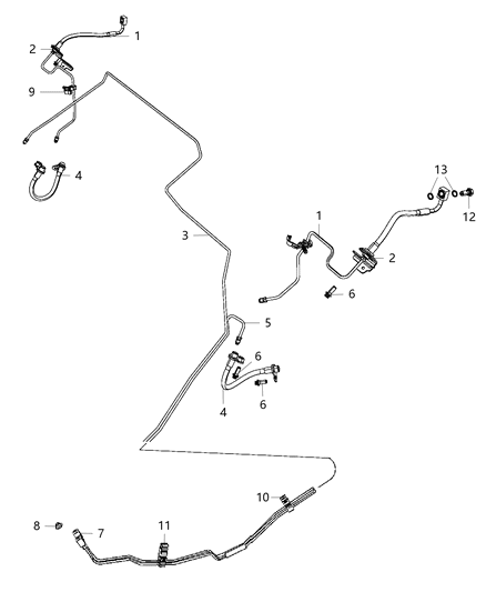 2020 Dodge Journey Line-Brake Diagram for 68171899AC