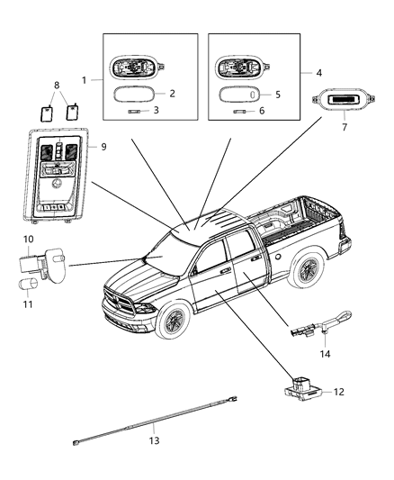 2015 Ram 4500 Lamps, Interior Diagram