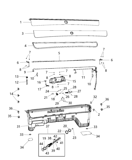 2016 Ram 2500 Ram Box Diagram