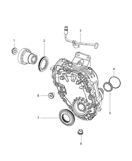 2008 Dodge Avenger Power Transfer Unit Service Parts Diagram