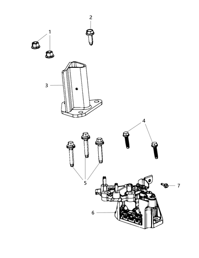 2019 Chrysler Pacifica Engine Mounting Left Side Diagram 2