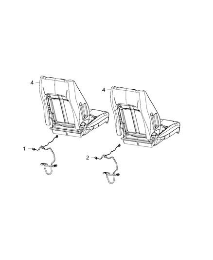 2017 Chrysler Pacifica Wiring-Seat Diagram for 68228859AE