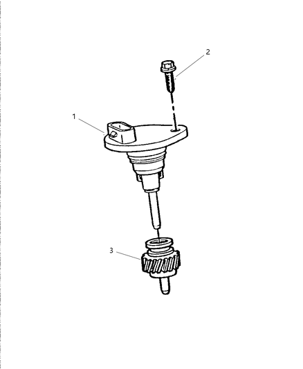 2000 Dodge Grand Caravan Pinion, Speedometer Diagram