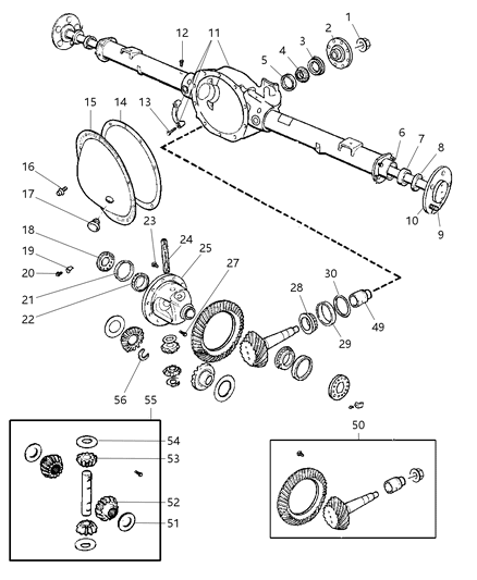 2006 Jeep Liberty Housing-Axle Diagram for 5170334AA