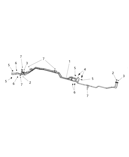 2012 Ram C/V Line-A/C & Heater UNDERBODY Diagram for 68100674AD