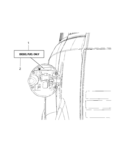 2011 Ram 5500 Label Fuel Door Diagram