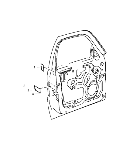 2009 Jeep Patriot Front Door Diagram