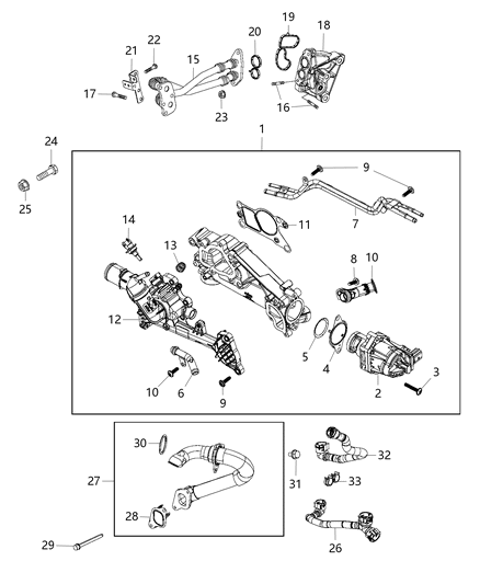2020 Jeep Compass Tube-EGR Diagram for 68286253AA