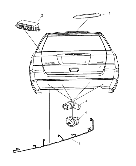 2008 Chrysler Pacifica Park Assist Diagram