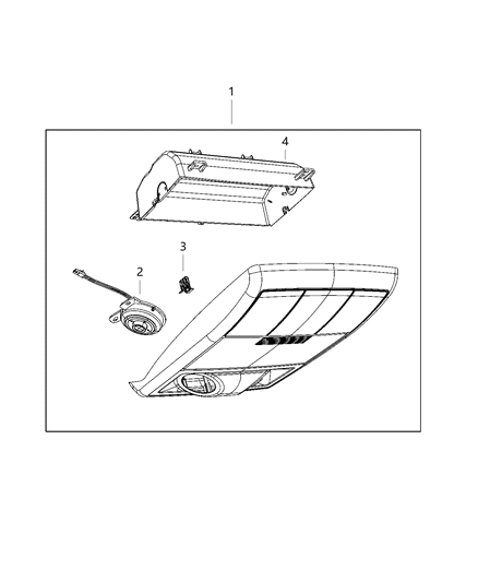 2020 Dodge Journey Overhead Console Diagram