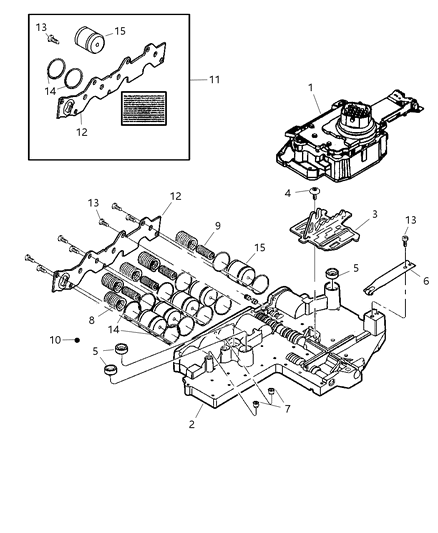 2006 Dodge Dakota Valve Body Diagram 3