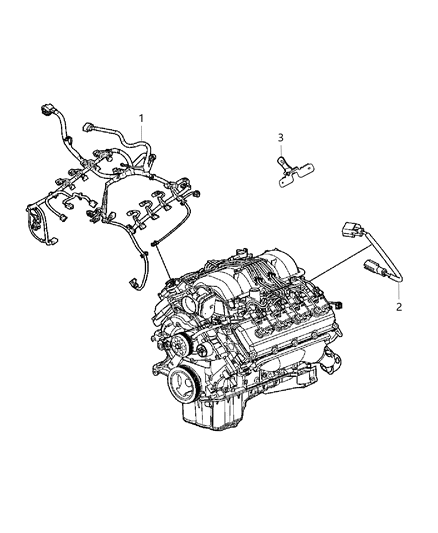 2013 Ram 1500 Wiring-Engine And Transmission Diagram for 68144497AD