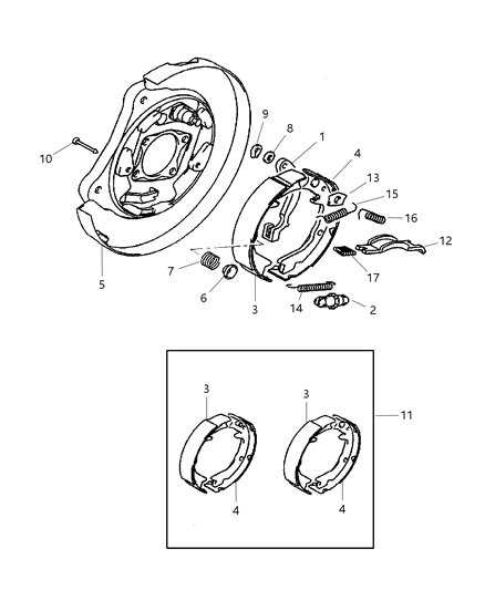 2005 Chrysler Sebring Coupe Parking Brake With Disc Brakes Diagram