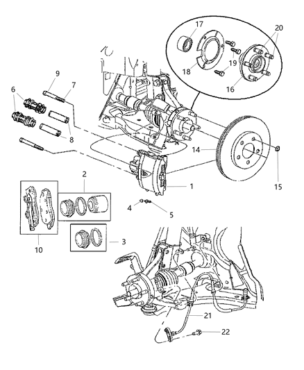 2003 Dodge Neon Front Brakes Diagram